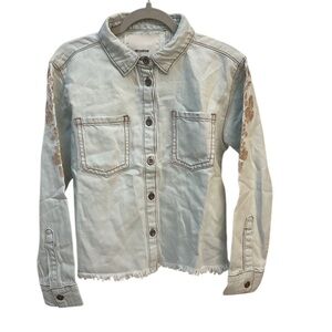 ONE TEASPOON MONTANA CROPPED SHIRT BRANDO SIZE 8-9